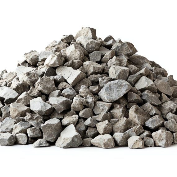 Pile of gravel stones isolated on a white background Pile of gravel stones isolated on a white background